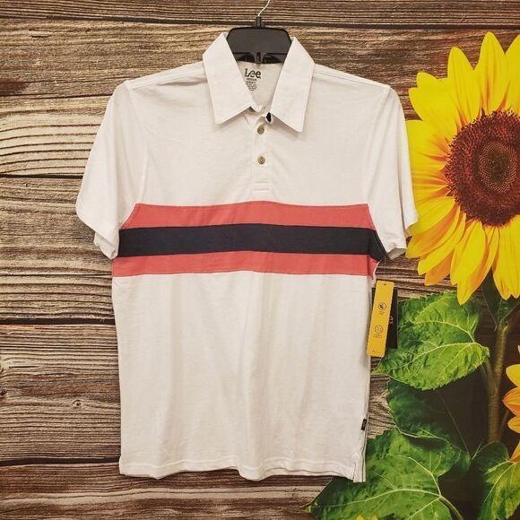 Lee super soft short Sleeve polo style shirt NWT - Picture 1 of 7